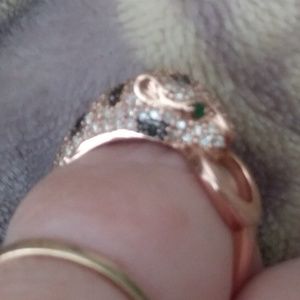 14k Rose Gold Panther Ring